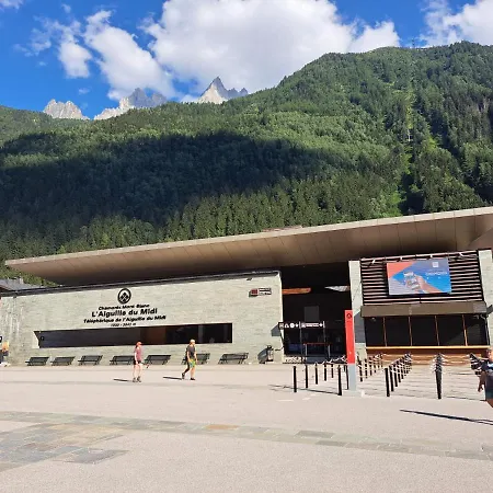 公寓 Vue Montblanc Magique En Centre-ville Avec Parking *